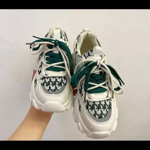 Thick-soled Shoes High-quality Running Shoes Cross Strap Designer Brand Fashion